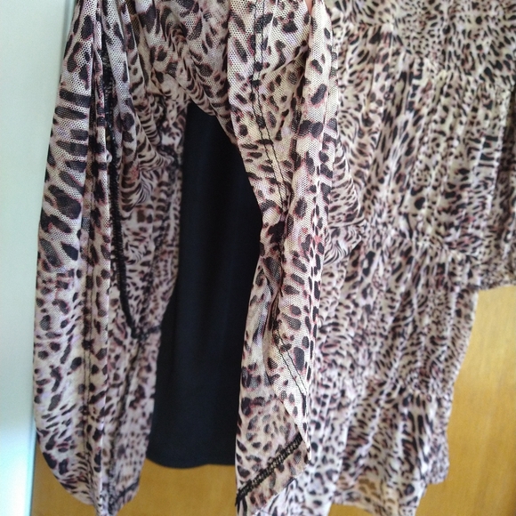 Leopard Print Sheer Dress Medium NWT - Picture 6 of 6